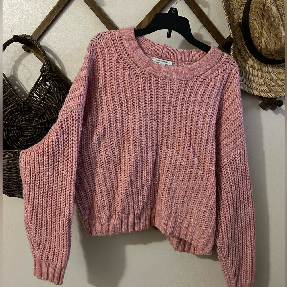 American Eagle crop knit sweater sz M